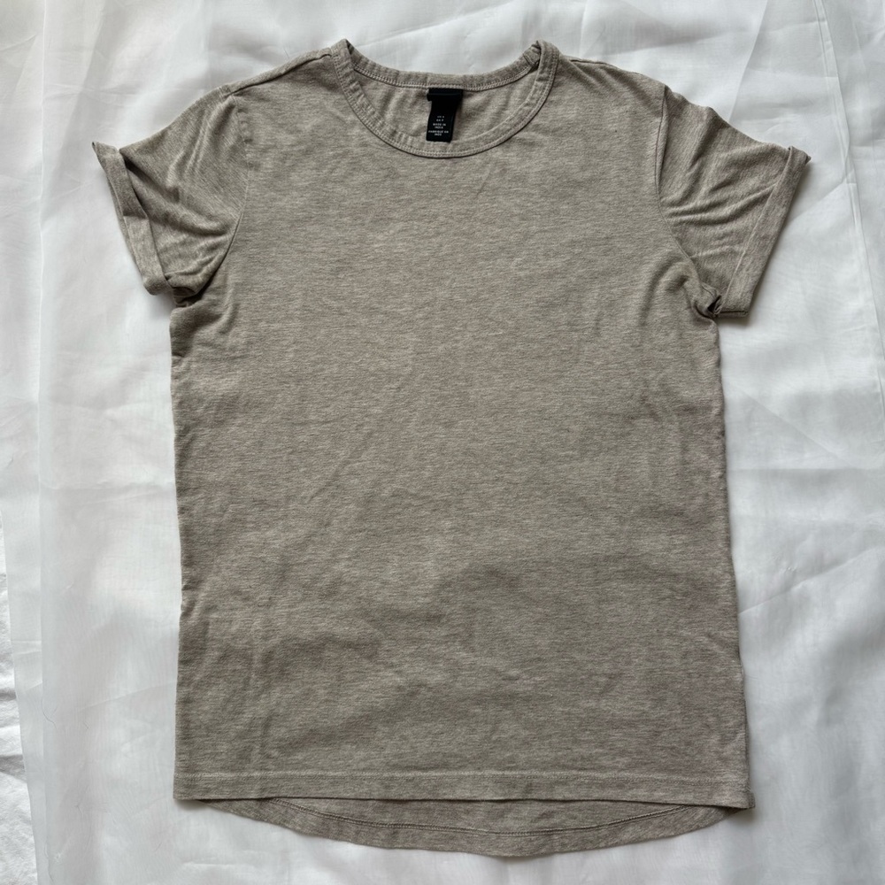 H&M Light Brown Short Sleeve Tee